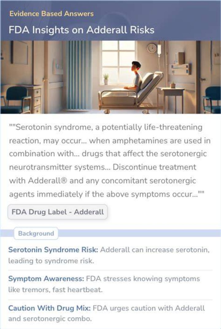 Does Adderall affect serotonin?