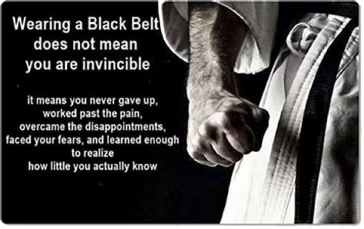 Does being a black belt mean anything?