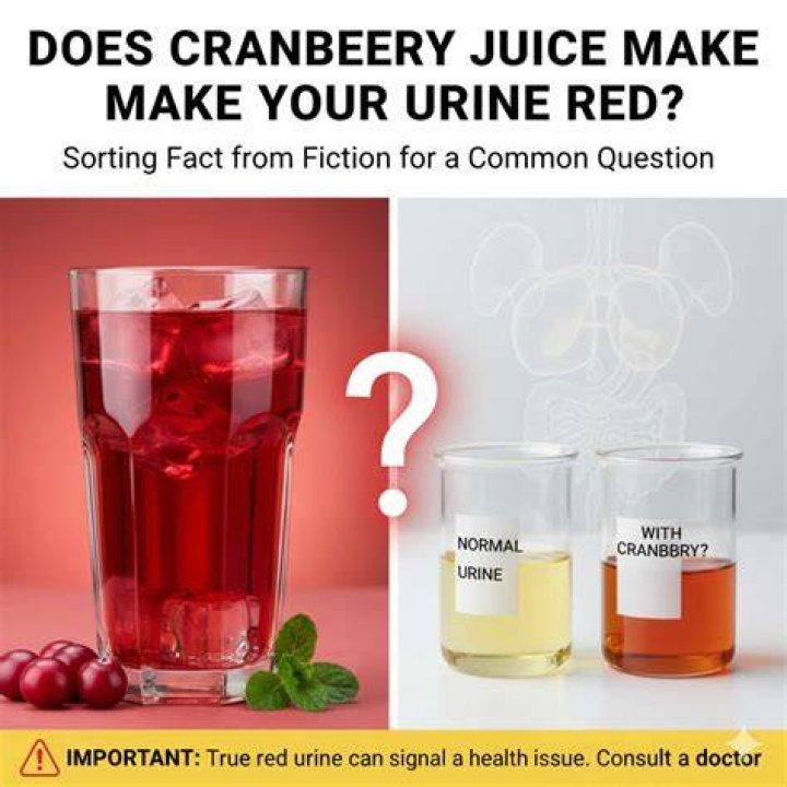 Does cranberry juice make your pee red?