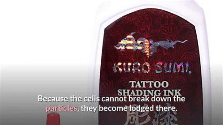 Does tattoo ink enter your bloodstream?