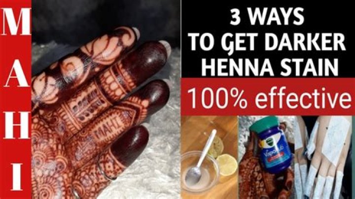 How can I darken my hands after washing mehndi?