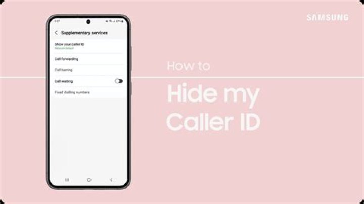 How do I hide my caller ID?
