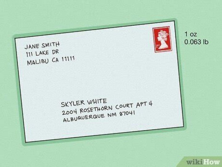 How do I mail a letter to Canada?