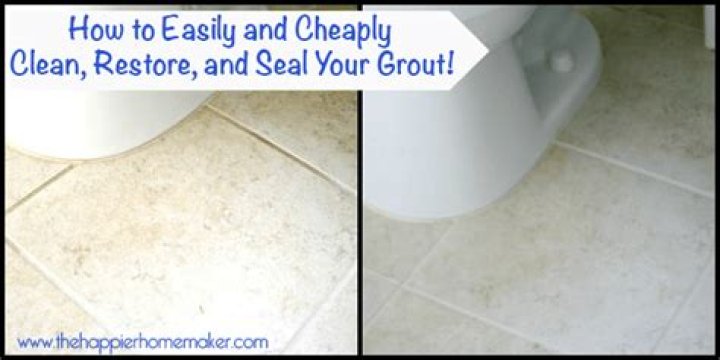 How do you clean unsealed grout before sealing?