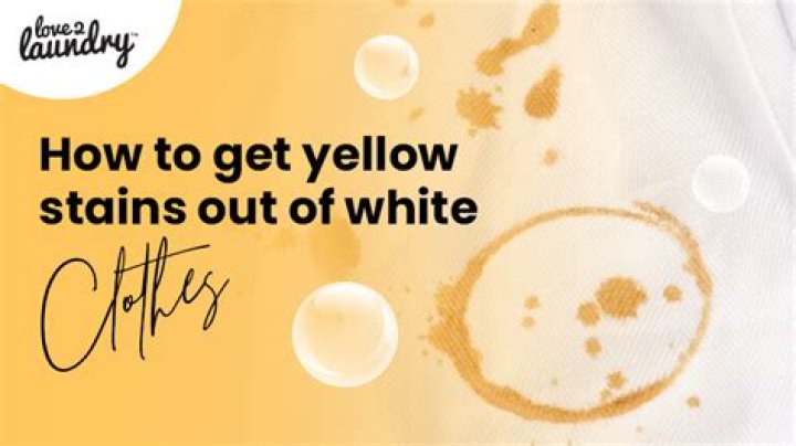 How do you get the yellow out of white linens?