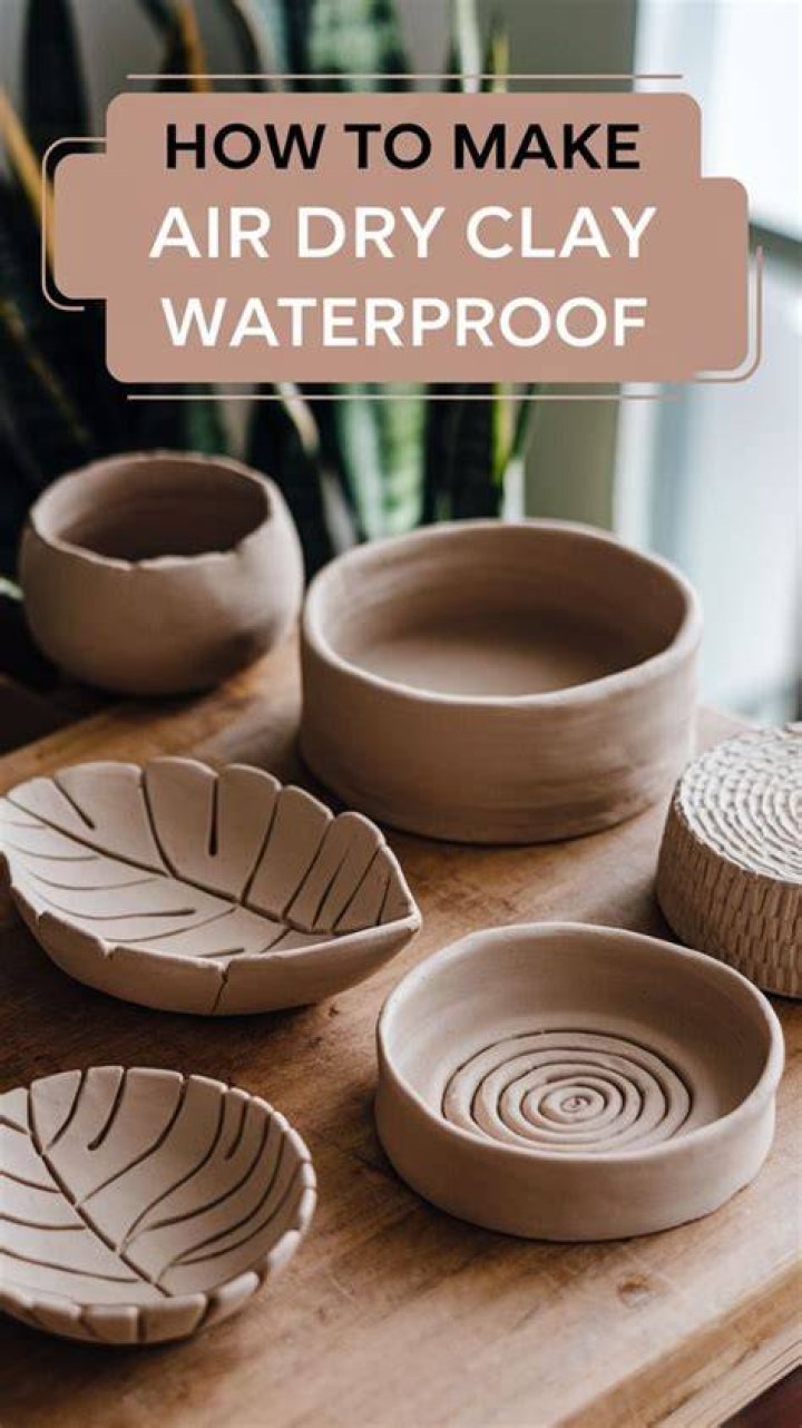 How do you harden air dry clay?