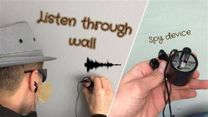 How do you make a listening device through a wall?