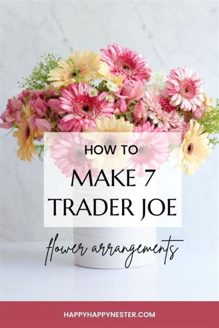 How do you make a Trader Joe's flower arrangement?