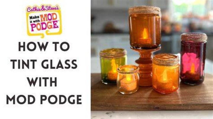 How do you Mod Podge a jar of paint?