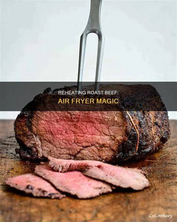 How do you reheat roast beef in an air fryer?