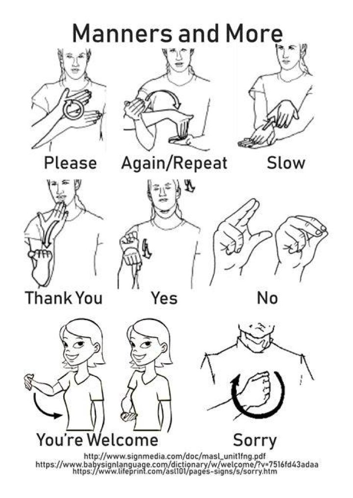 How do you say please ASL?
