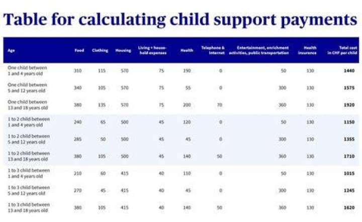 How much does father pay for child support in France?