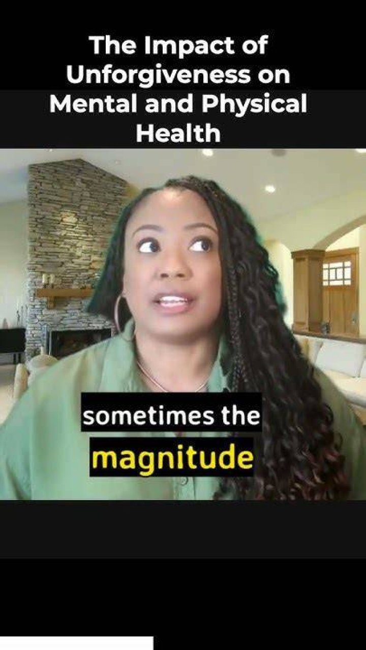 How unforgiveness affects your mental health?