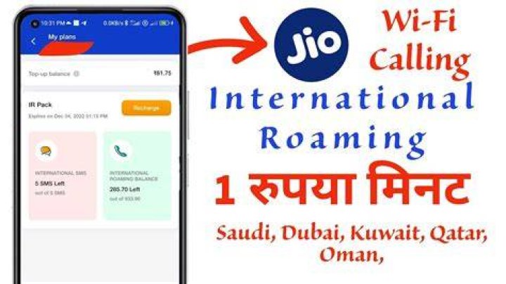 Is International calls free on Jio?