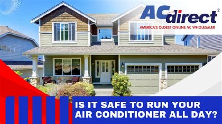 Is it cheaper to run AC all day?