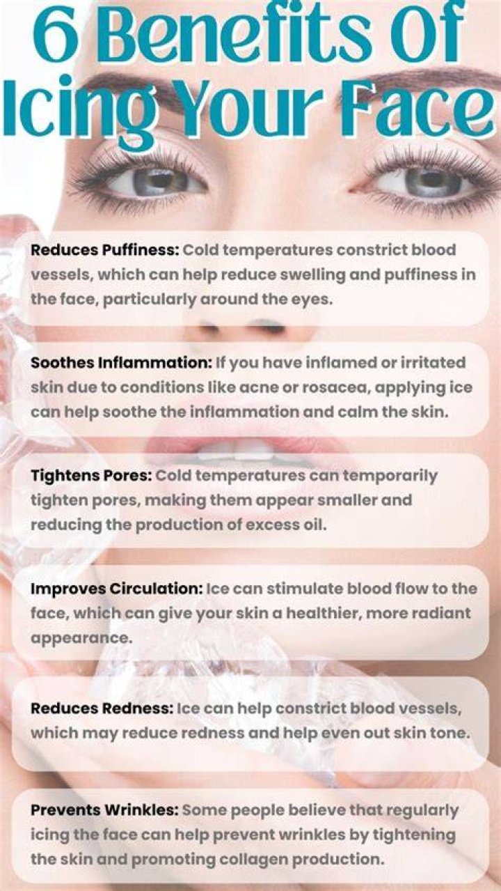 Is it good to put ice on your face before bed?