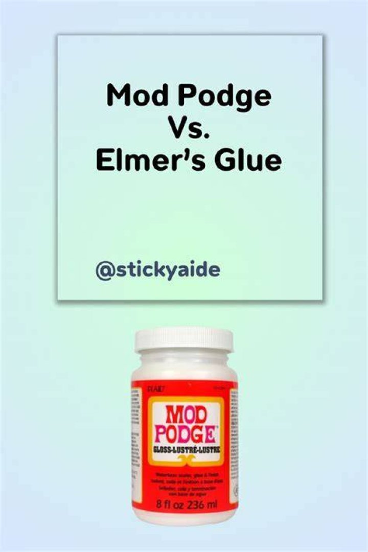 Is Modge podge just Elmer's glue?