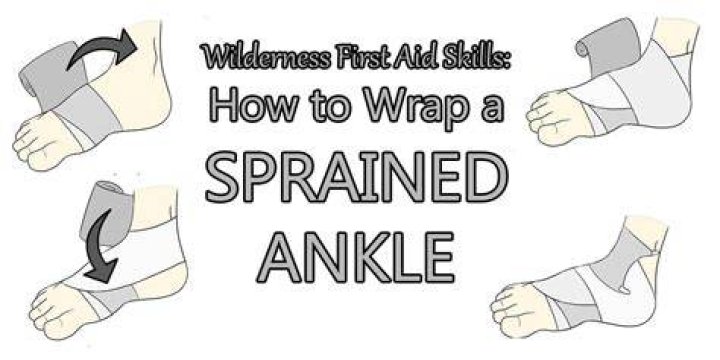 Should I wrap a sprained ankle while sleeping?