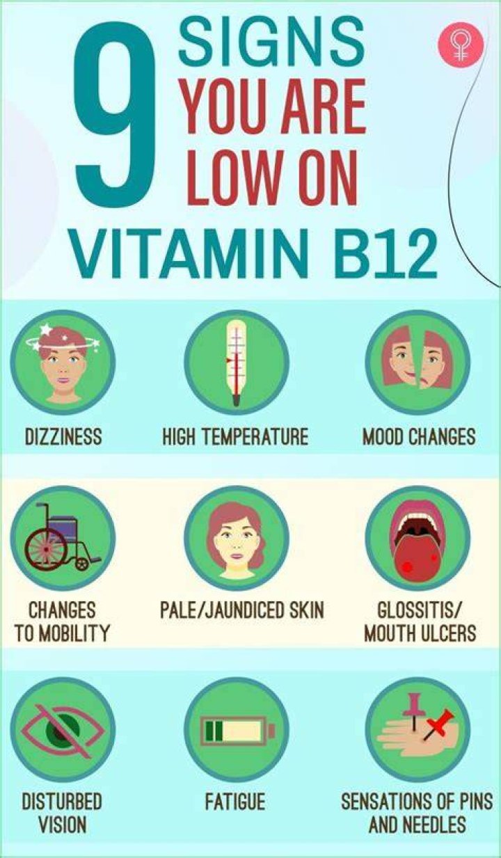 What are the symptoms of low vitamin B12?