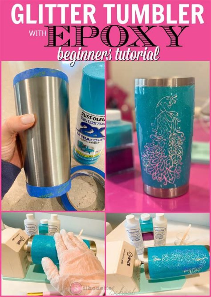 What can I use instead of epoxy for glitter tumblers?
