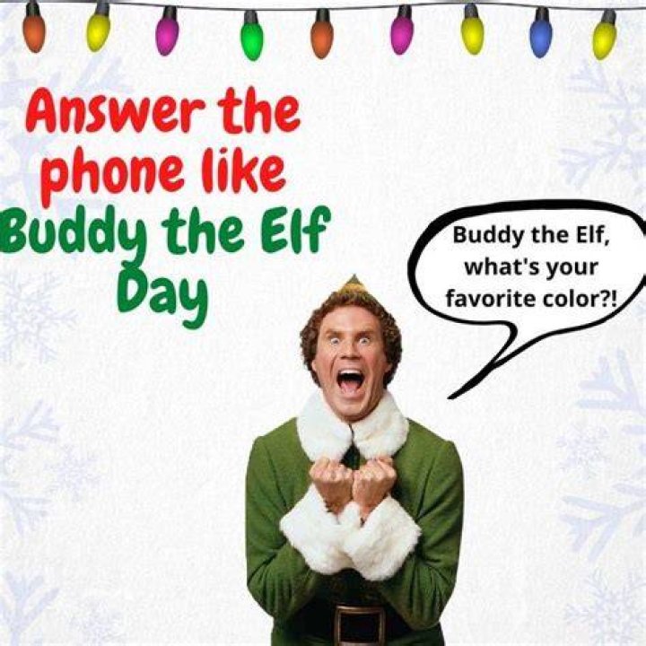 What does Buddy the Elf say when he answers the phone?