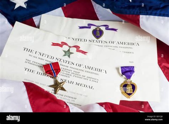 What does the bronze Star on a ribbon mean?