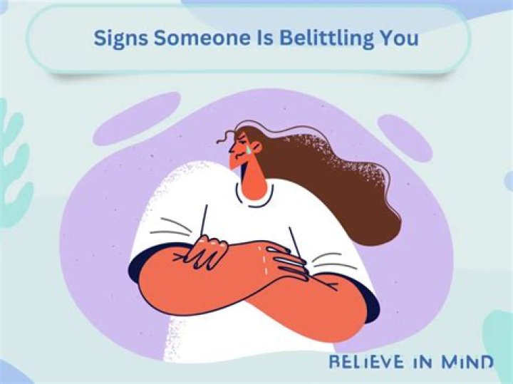 What is belittling behavior?