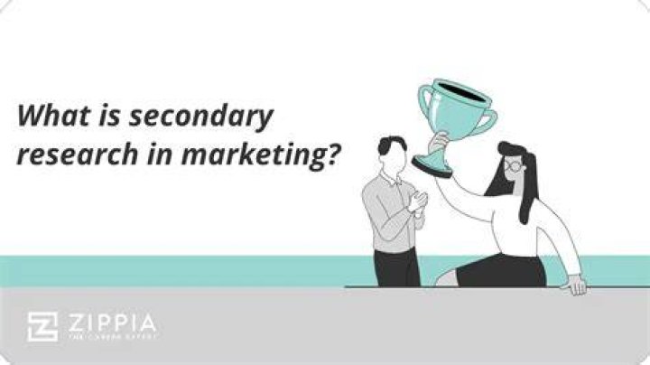 What is secondary research in marketing?