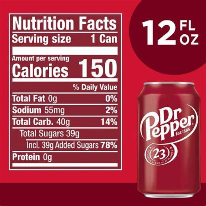 What is the main ingredient for Dr Pepper?