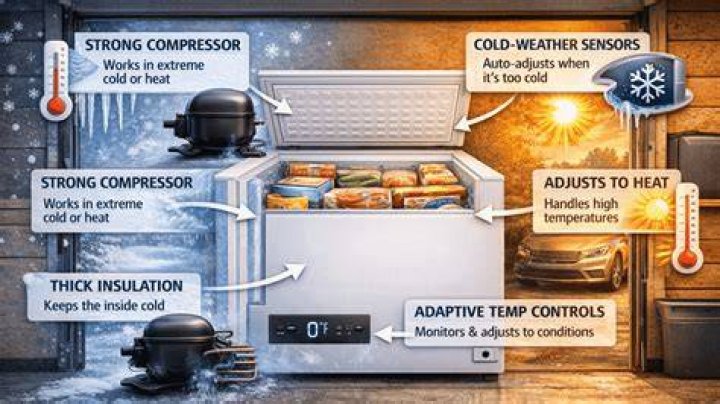 What makes a garage ready freezer?