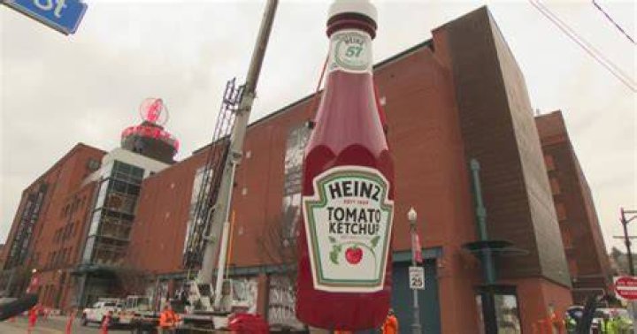 Where do you hit the Heinz ketchup bottle?