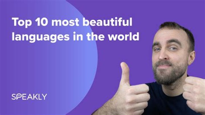 Which is the most beautiful language In world?
