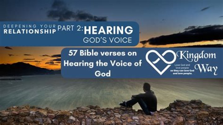 Who heard God's voice in the Bible?