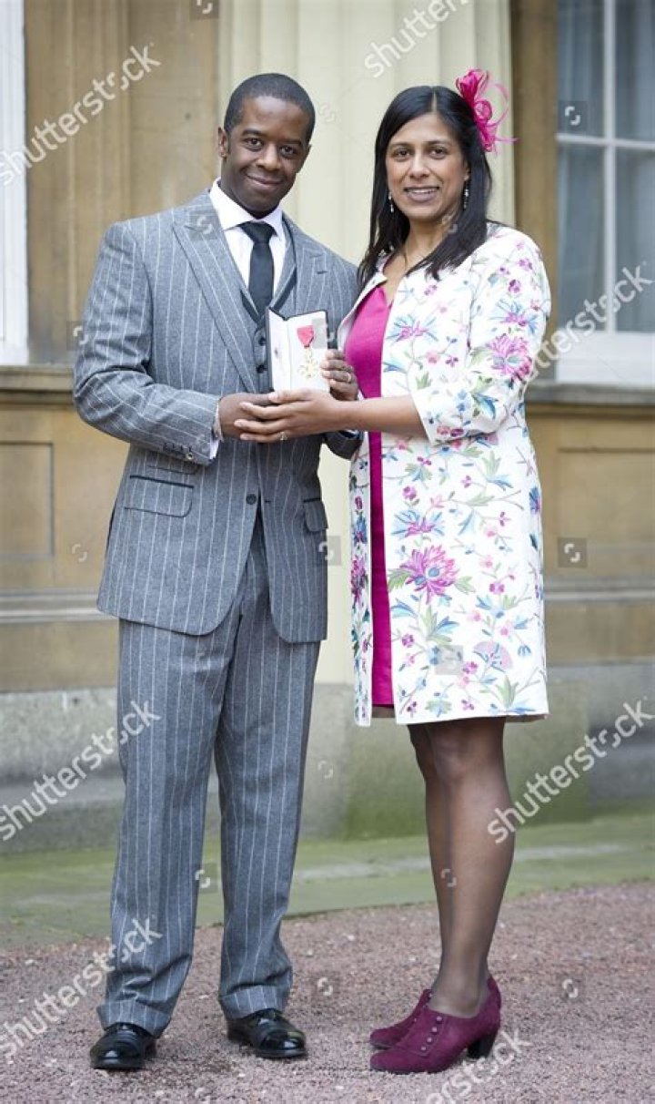Who is Adrian Lester's wife?