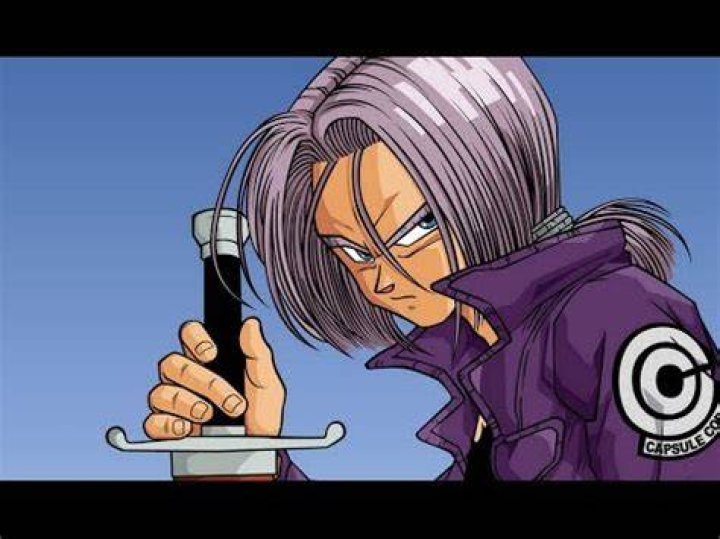 Why is Future Trunks hair purple?