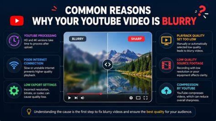 Why is my 4k video blurry on YouTube?