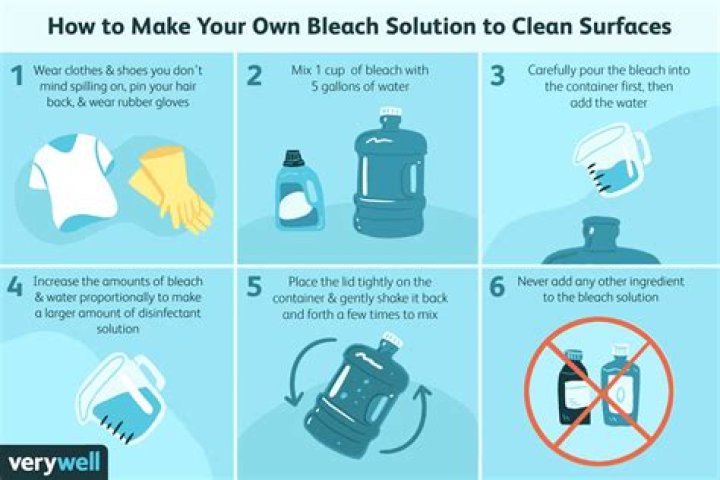 Why should you not clean with bleach?